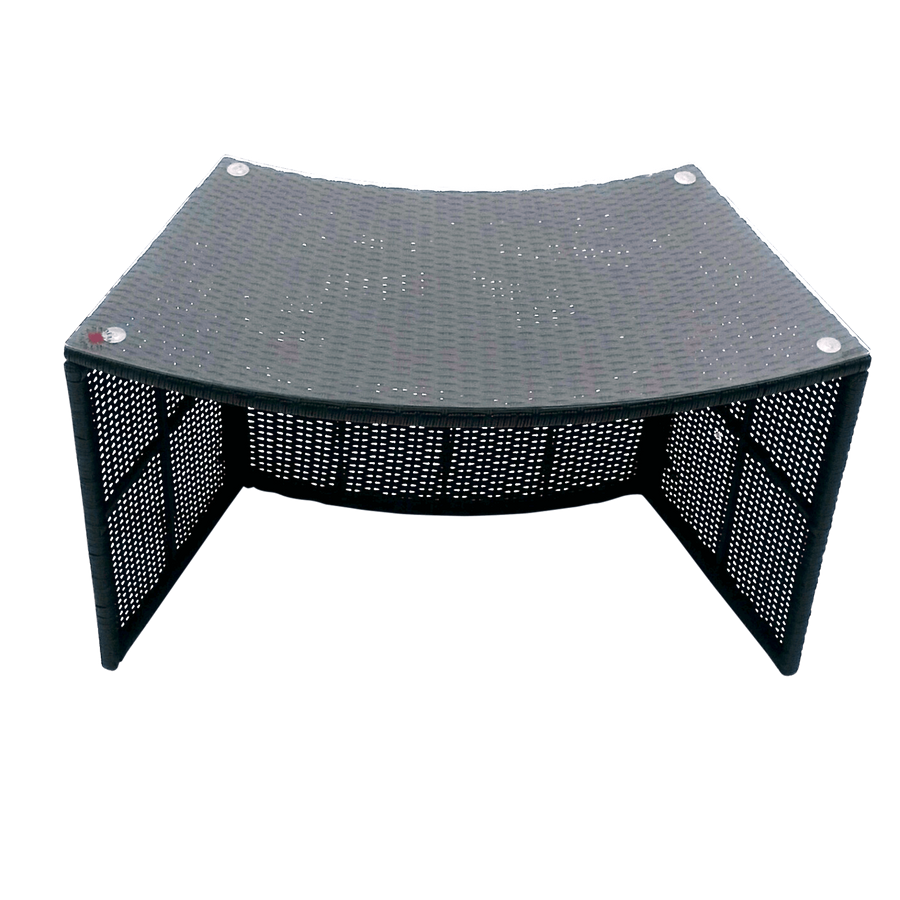 Glass Top Bar - Round Spa Surround Furniture