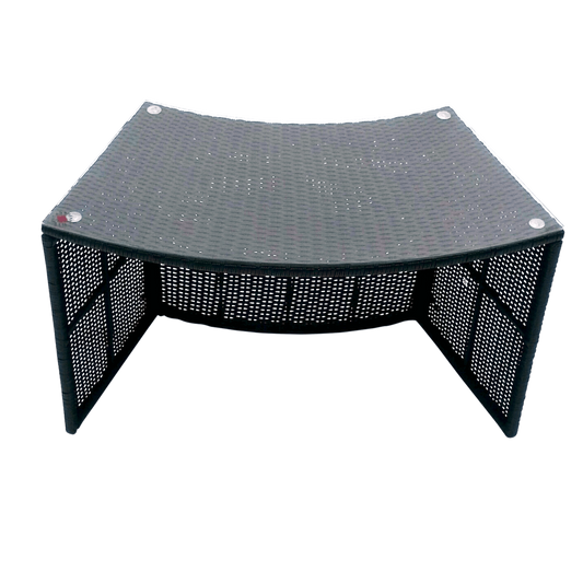 Glass Top Bar - Round Spa Surround Furniture