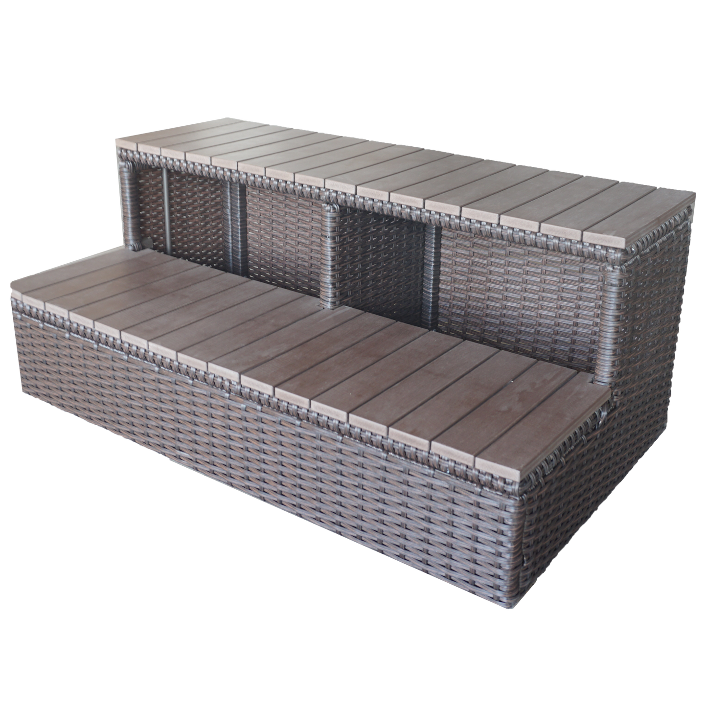 Wicker Spa Step - 96in Spas